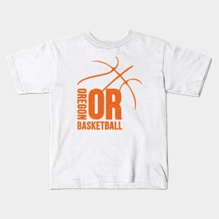 Oregon Basketball 01 Kids T-Shirt